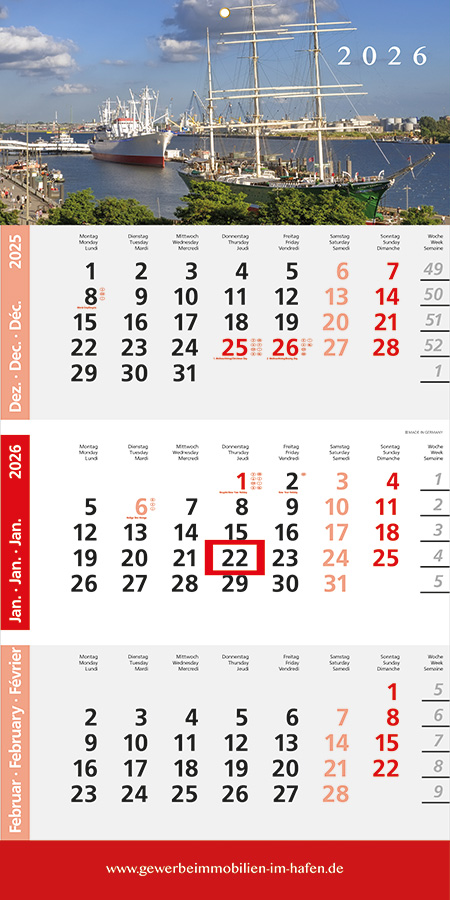 Datoline - 3 Monatsplaner DL 3.11 Post