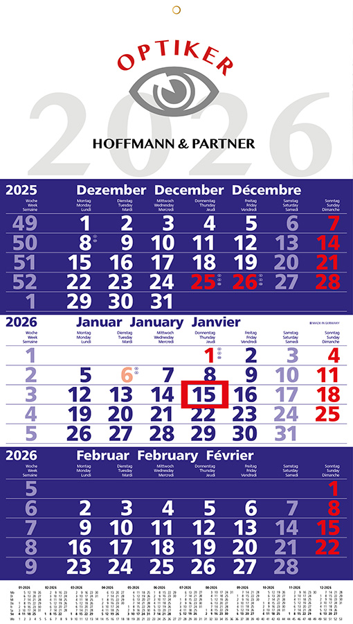 Datoline - 3 Monatsplaner DL 3.13