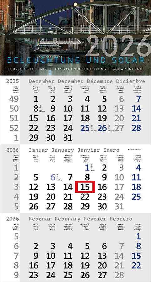 Datoline - 3 Monatsplaner DL 3.17