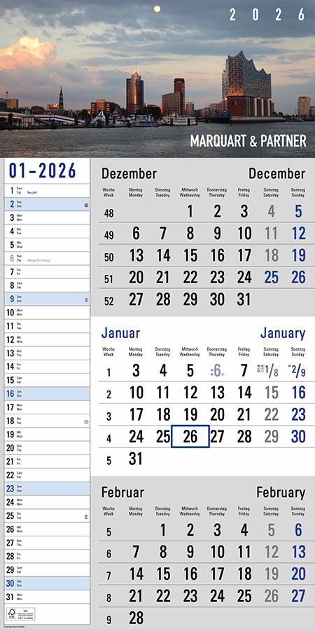 Datoline - 3 Monatsplaner DL 3.40