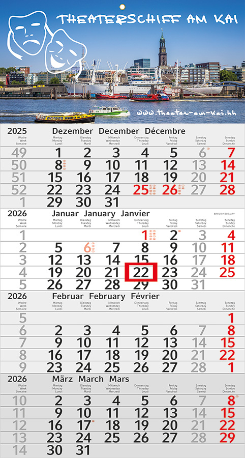 Datoline - 4-Monatsplaner DL 4.10