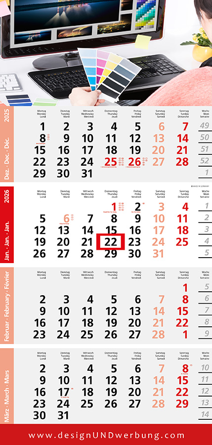 Datoline - 4-Monatsplaner DL 4.11 Post