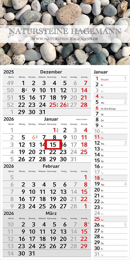 Datoline - 4-Monatsplaner DL 4.20