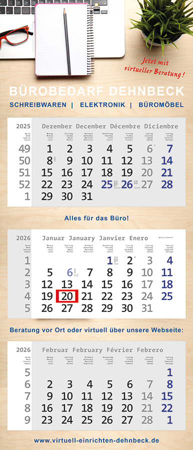 Datoline - 3 Monatsplaner DL 3.31
