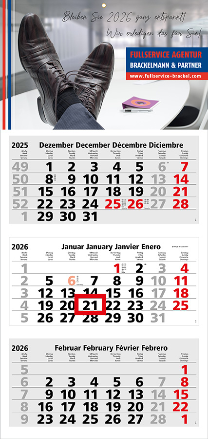 Datoline - 3 Monatsplaner DL 3.35