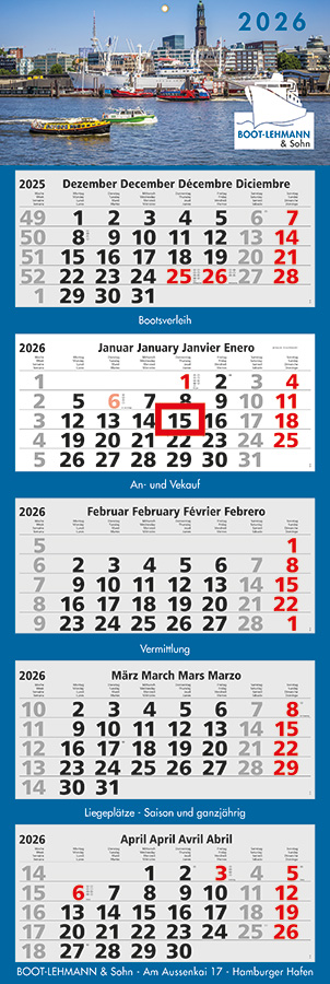Datoline - 5-Monatsplaner DL 5.50