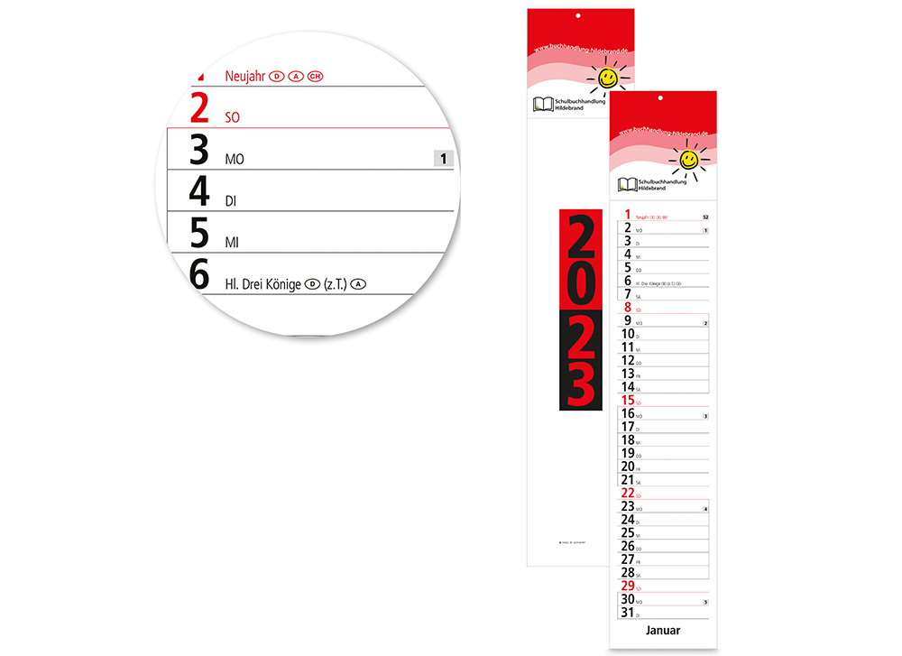 Datoline Streifenkalender DL 1.10