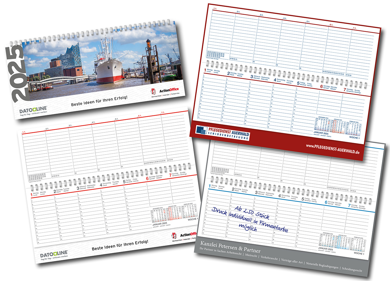 Datoline Tischquerkalender DL 7.63