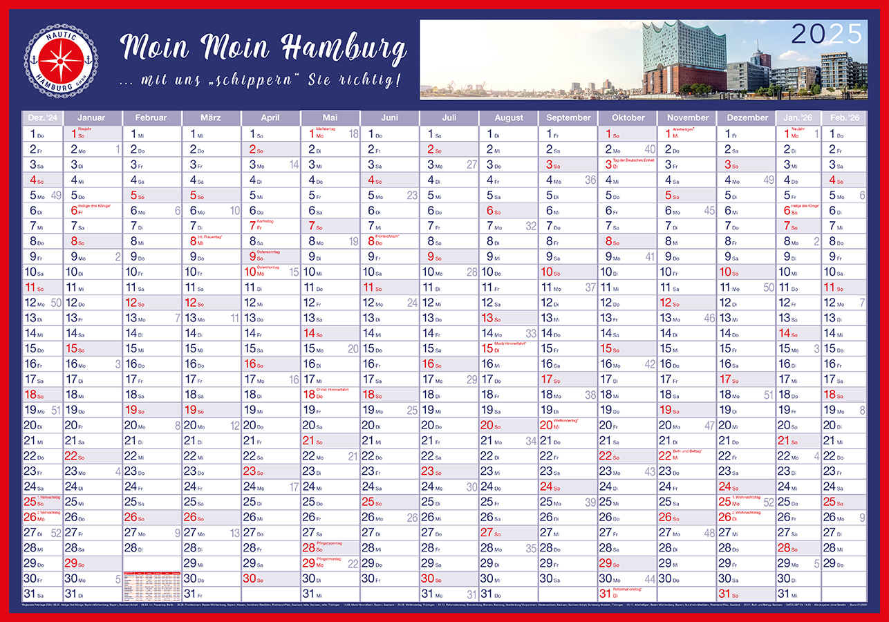 Datoline - 15-Monats-Wandplaner DL 15.21